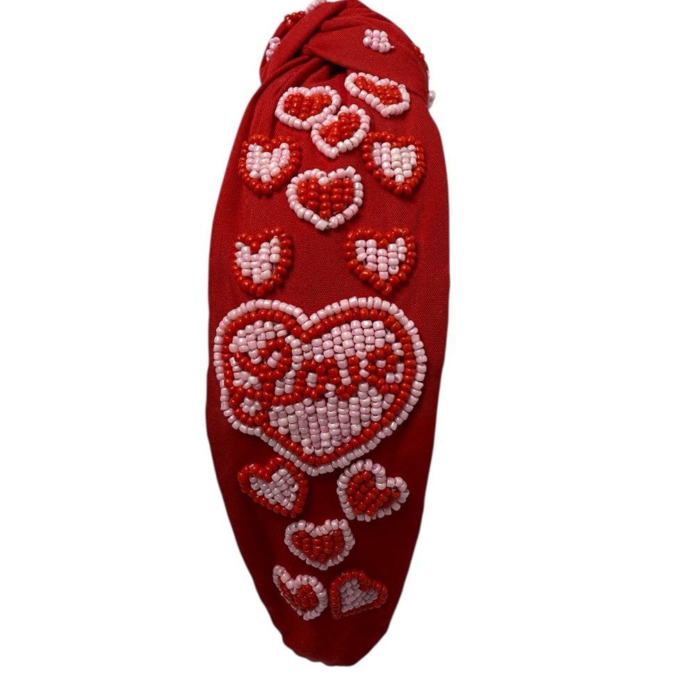 258. NEW LOVE Valentines HandBeaded Headband